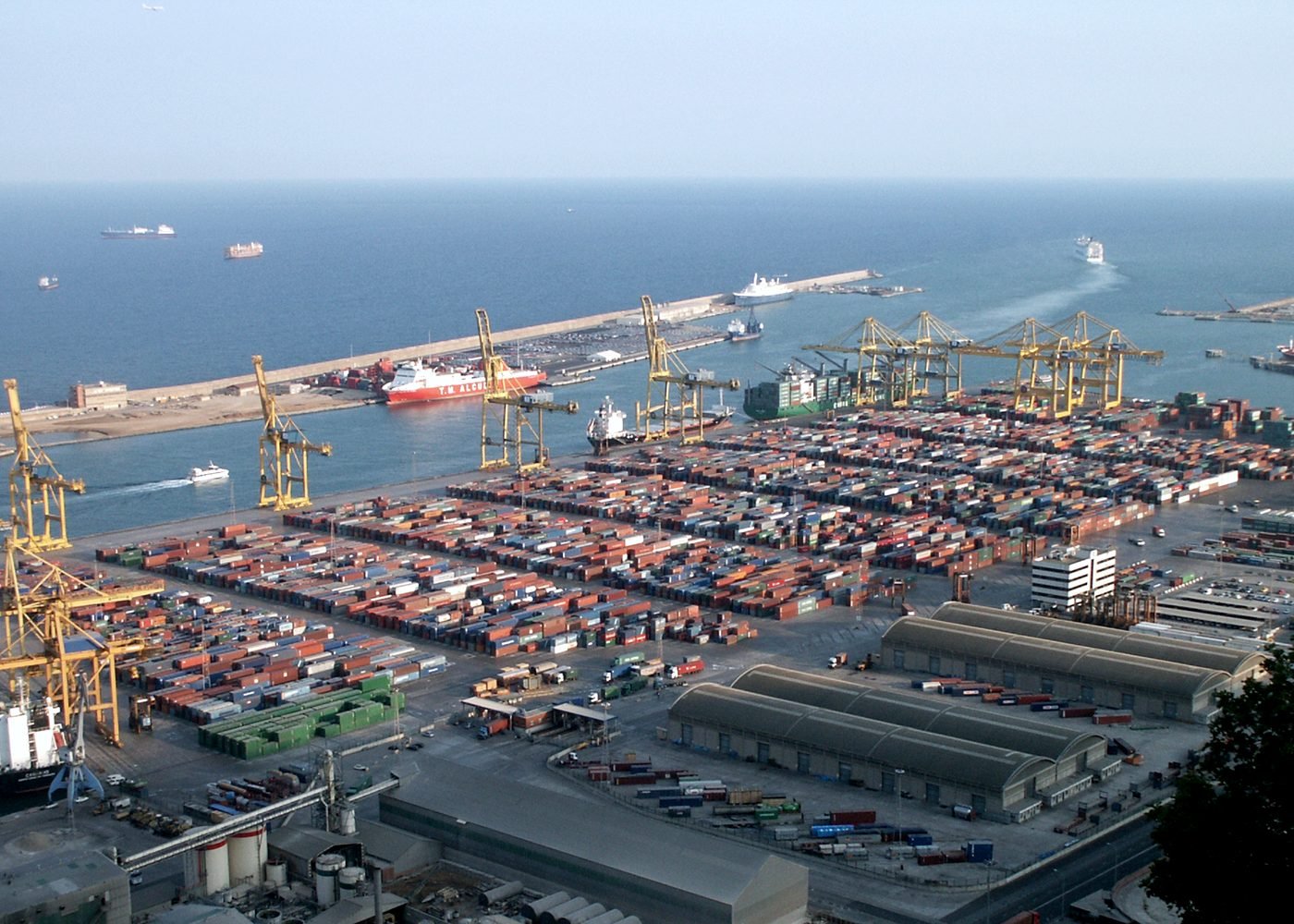 Container terminal from the air