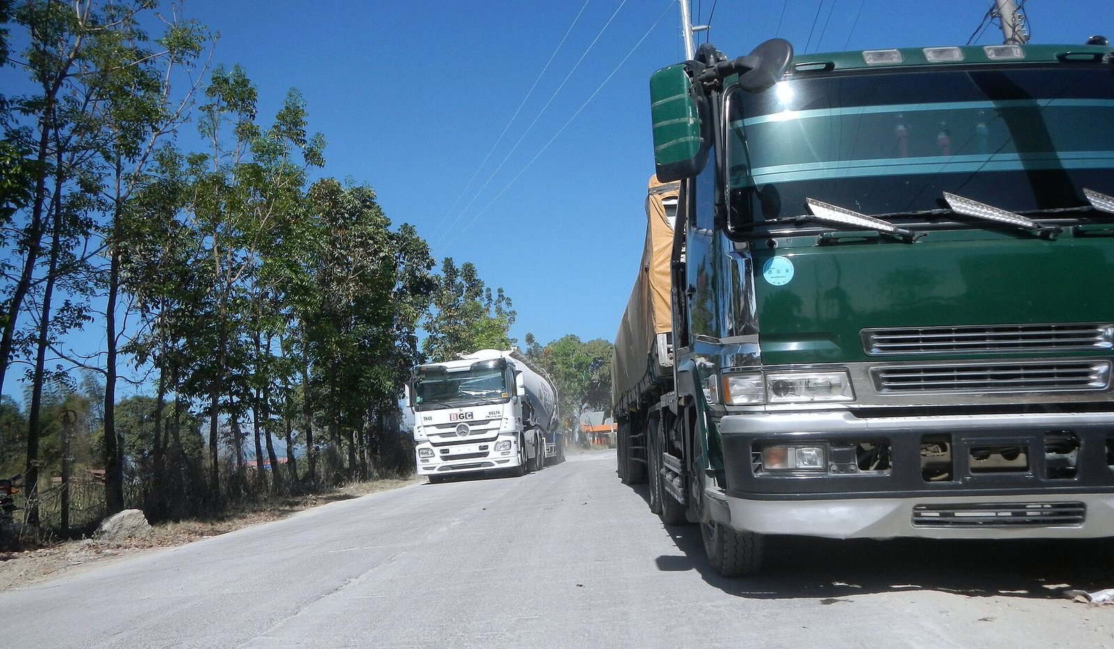 Freight truck on the road